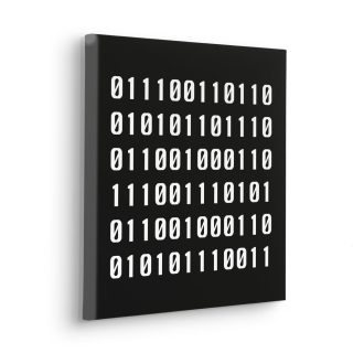 Betűtípus Naughty Binary, vászonkép