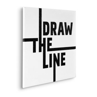 Betűtípus Draw the Line, vászonkép