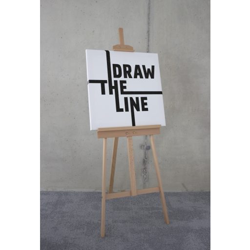 Betűtípus Draw the Line, vászonkép