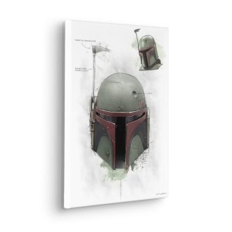 Star Wars Boba Fett Sisak vázlat, vászonkép