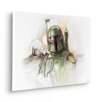Star Wars Boba Fett Vázlat, vászonkép