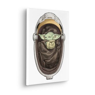 Star Wars The Mandalorian Grogu Alszik, vászonkép