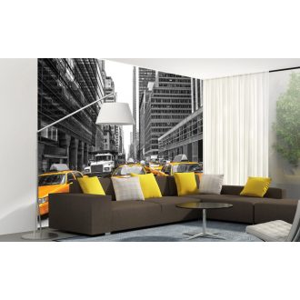 Sárga taxik, poszter tapéta 225*250 cm