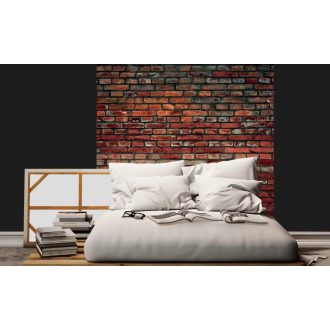 Vörös téglafal, poszter tapéta 225*250 cm