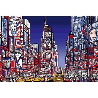 Színes Times Square, poszter tapéta 375*250 cm