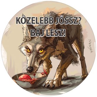 Figyelmeztető autómatrica Monyókkal – baj lehet, ha közel jössz