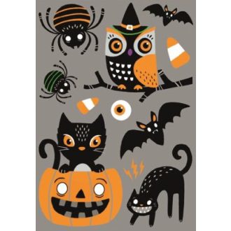 Halloweeni ablakmatrica 