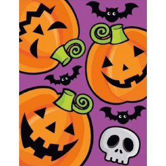 Színes Halloween2, ablakmatrica