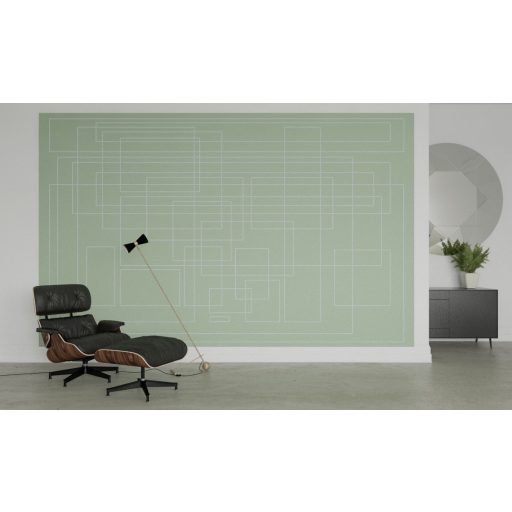 Mills Board Mondial fehér-jég-szürke-zöld, poszter tapéta