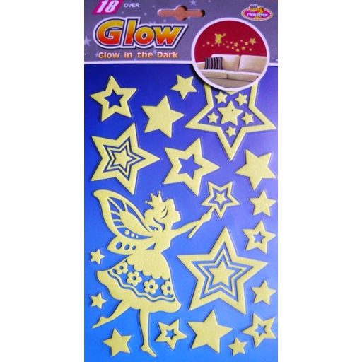 Világító tündér csillagokkal, dekormatrica