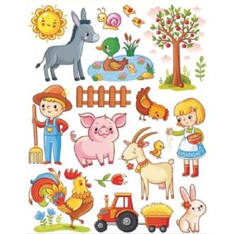 A farmon, mesés ablakmatrica