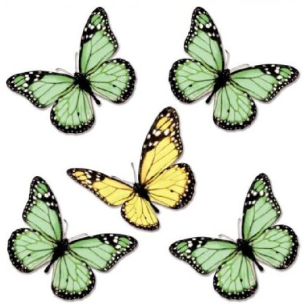 Gyönyörű pillangók6, sztatikus ablakmatrica
