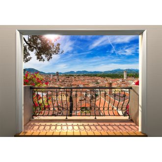 Erkély, fotótapéta