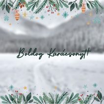 Karácsonyi ablakmatrica - bordűr