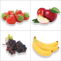 Csempematrica - Zöldségek, gyümölcsök