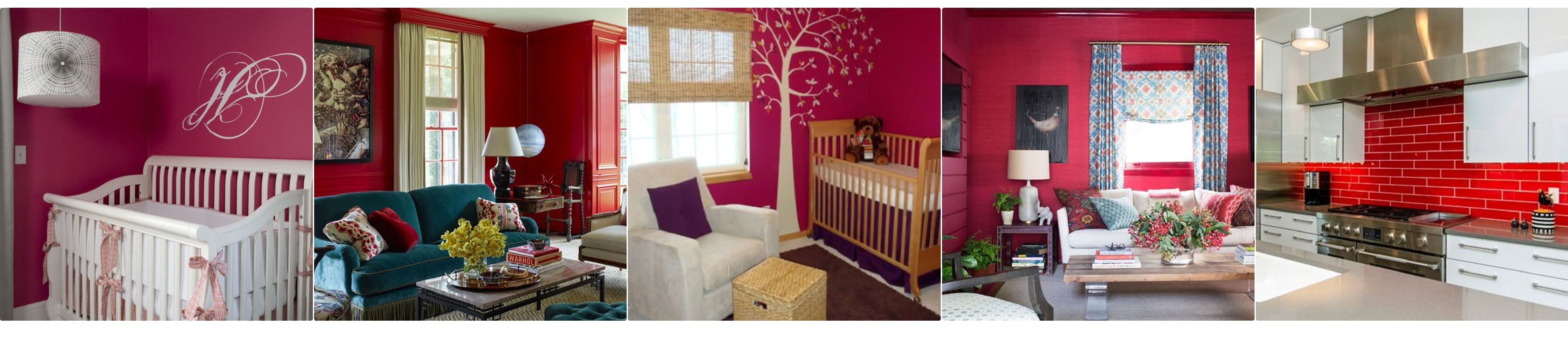 Málna színű falak