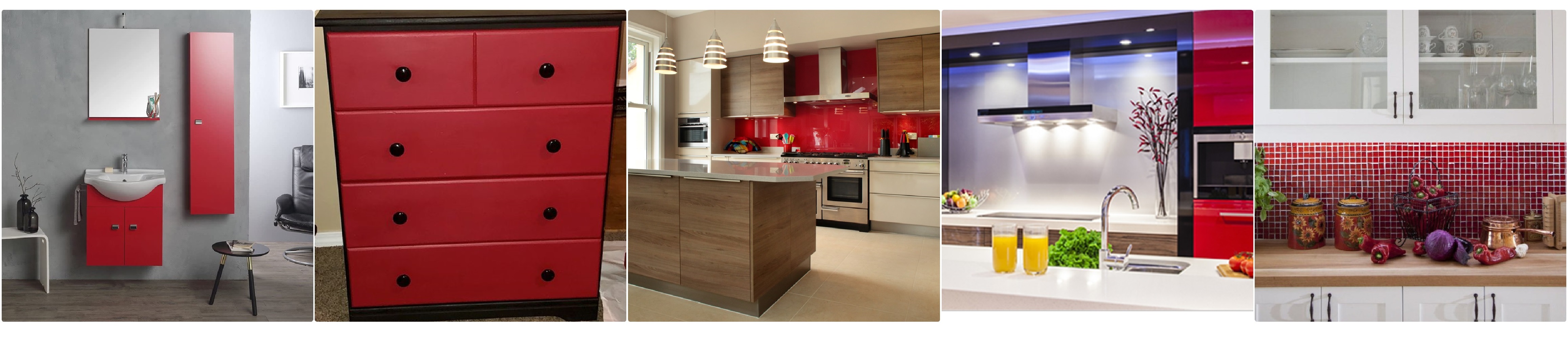 Málna színű szekrények