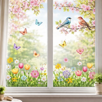 Virágos ablakmatrica – ötletek tavaszi ablakdekorációhoz